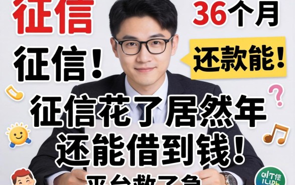 我征信花了居然在2026年还能借到钱，这些能分36个月还款的平台救了急
