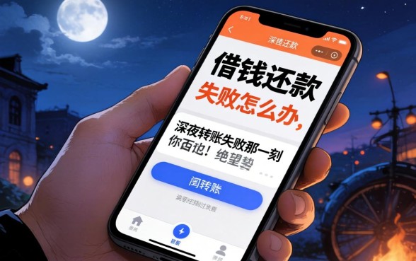 手机上借钱还款失败怎么办？深夜转账失败的那一刻，你是否也感到过绝望？