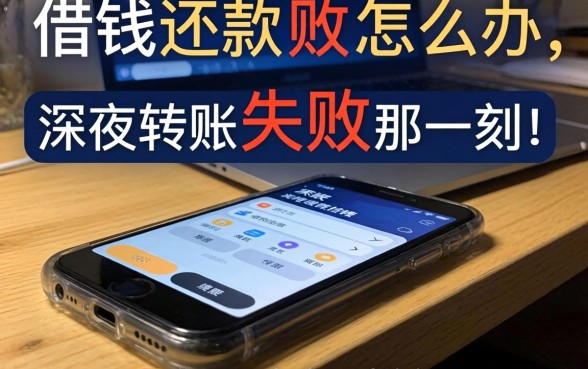 手机上借钱还款失败怎么办？深夜转账失败的那一刻，你是否也感到过绝望？