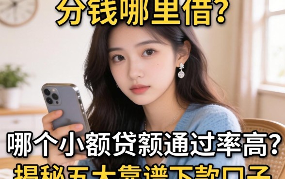 急需用钱哪里借？哪个小额贷款通过率高些呢？揭秘五大靠谱下款口子