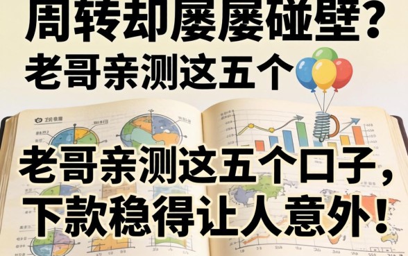急需周转却屡屡碰壁？老哥亲测这五个口子，下款稳得让人意外！