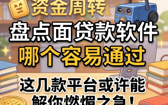 急需资金周转？盘点2026面贷款软件哪个容易通过，这几款平台或许能解你燃眉之急！