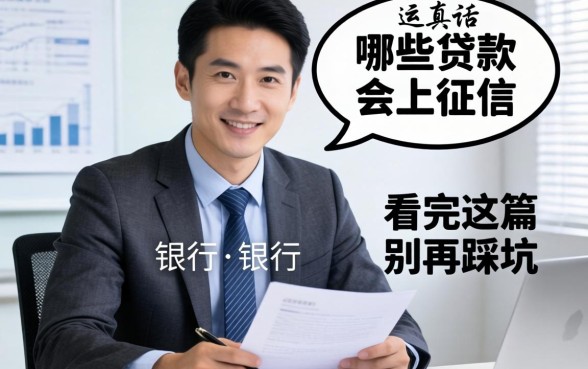 银行经理说真话：哪些贷款会上征信，看完这篇别再踩坑