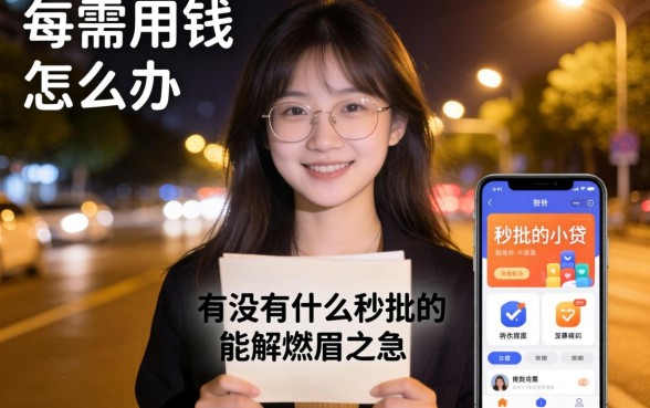 深夜急需用钱怎么办？有没有什么秒批的小贷软件能解燃眉之急？