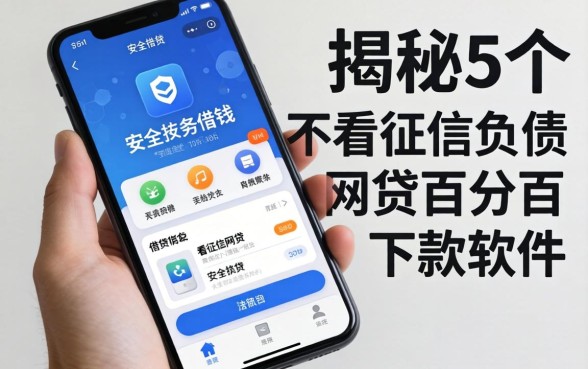 手机上安全软件借钱的,揭秘5个不看征信负债的网贷百分百下款软件