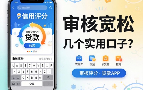 无视信用评分的贷款app：审核宽松的几个实用口子