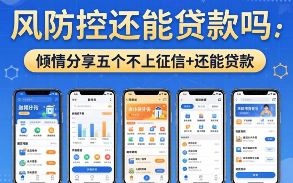 被风控还能贷款吗-，倾情分享五个不上征信的贷款软件
