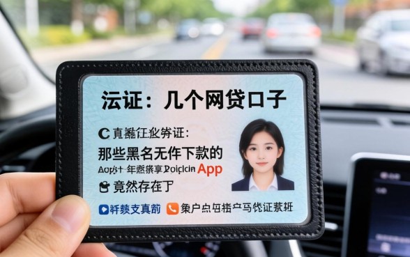 我拿行驶证去试了几个网贷口子，那些黑户无条件下款的app竟然真的存在