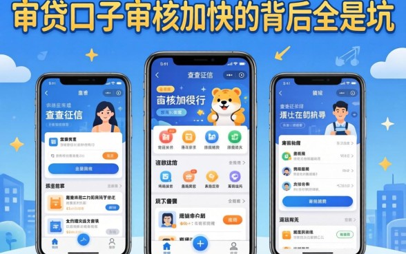 我试了几个不查征信的软件，发现审贷口子审核加快的背后全是坑