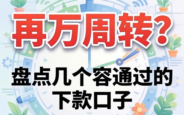 急需两万周转？盘点几个容易通过的下款口子