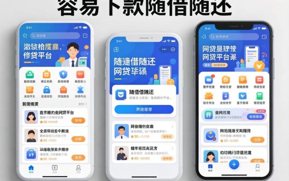 整理了几个容易下款随借随还的网贷平台