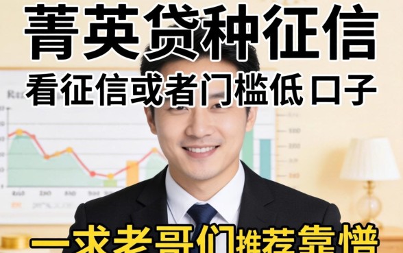 有没有类似菁英贷那种不看征信或者门槛低的口子？求老哥们推荐几个靠谱的！