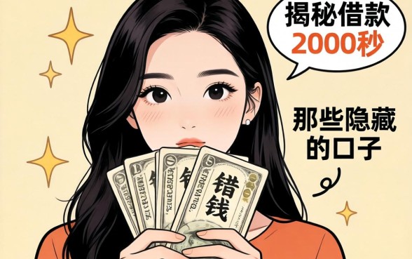 急需用钱？揭秘2026借款2000秒到的那些隐藏口子