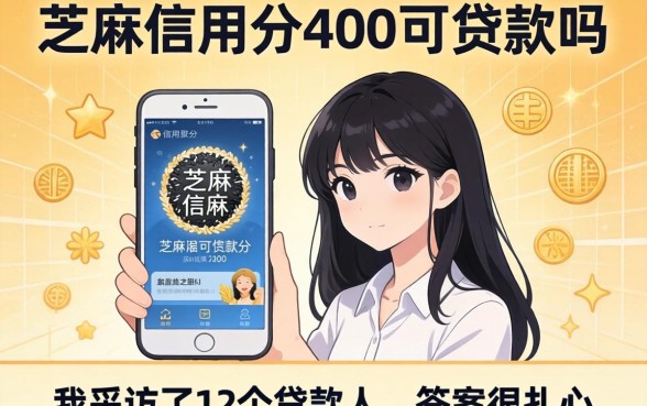 芝麻信用分400可贷款吗？我采访了12个借款人，答案很扎心