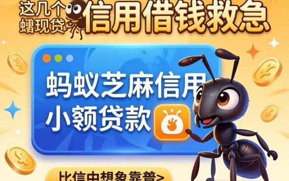 我用蚂蚁芝麻信用借钱救急，发现这几个小额贷款软件比想象中靠谱