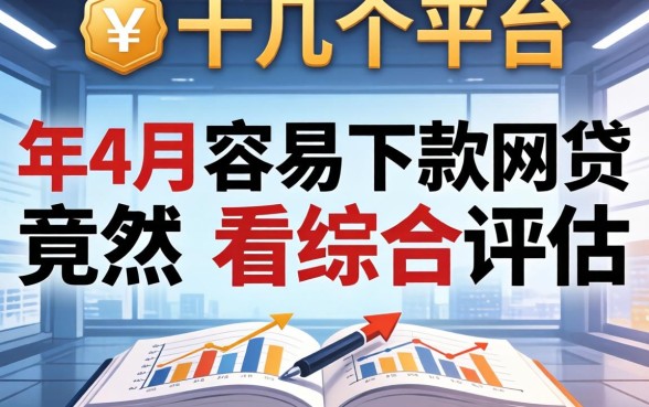 我试了十几个平台,发现2026年4月容易下款的网贷竟然不看综合评估