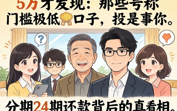 我借了5万才发现,那些号称门槛极低的口子,分期24期还款背后的真相