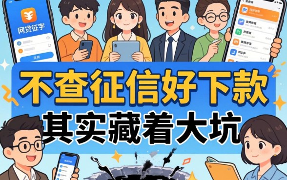 我试了一圈，发现那些号称不查征信好下款的网贷软件，其实藏着大坑