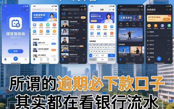 我试了十几个平台，发现所谓的逾期必下款口子其实都在看银行流水