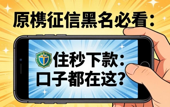无视征信黑户必看：手机秒下款的口子都在这了