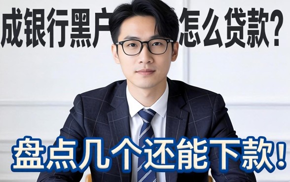 网贷成银行黑户怎么贷款？盘点几个还能下款的渠道