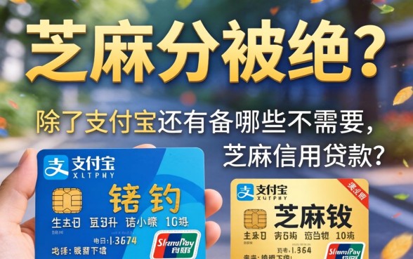 急需用钱却因芝麻分被拒？除了支付宝还有哪些不需要芝麻信用贷款的平台能救急？