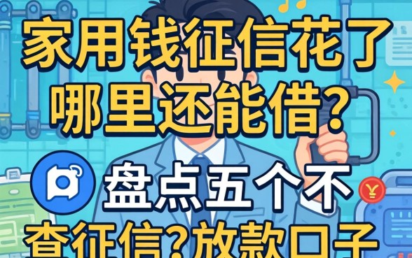 急用钱征信花了哪里还能借？盘点五个不查征信的放款口子