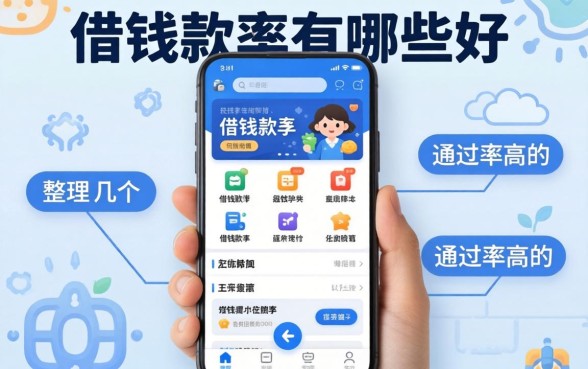 网上借钱软件有哪些好？整理了几个通过率高的分享