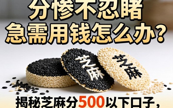 芝麻分惨不忍睹急需用钱怎么办？揭秘芝麻分500以下口子，这几个平台或许能救急！