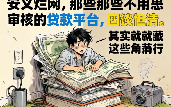 我翻烂了全网，发现那些不用审核的贷款平台其实就藏在这些角落