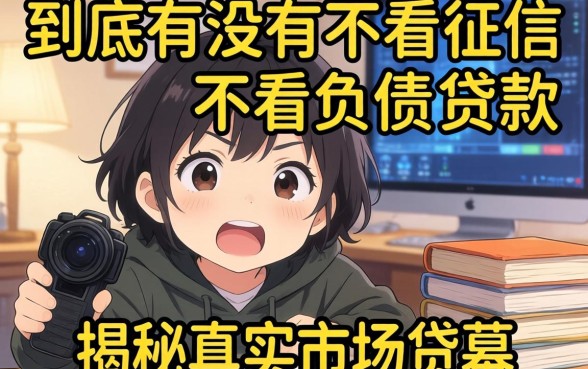 急需资金周转怎么办？到底有没有不看征信不看负债的贷款？揭秘真实市场内幕