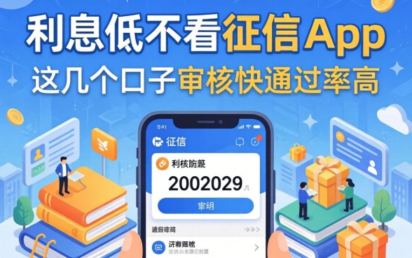 揭秘利息低不看征信的app,这几个口子审核快通过率高